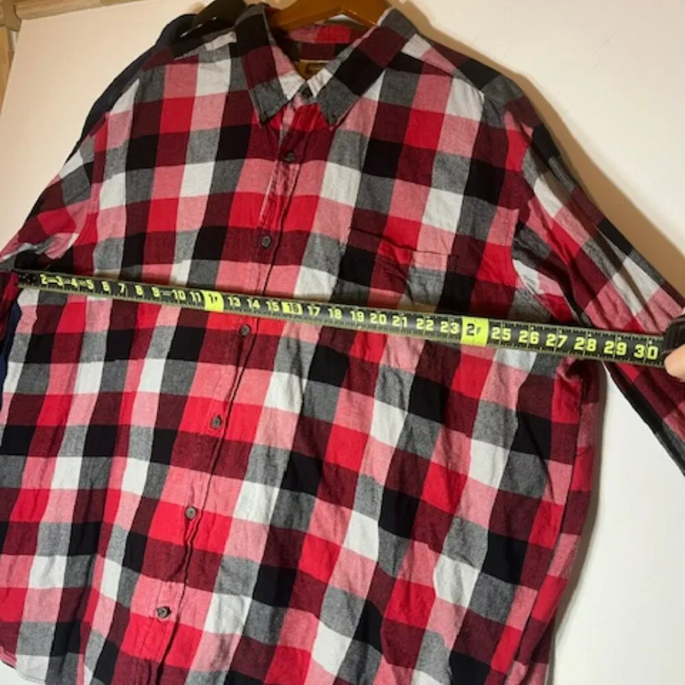 The‎ Foundry Flannel Long Sleeve Collared Button Front Shirt Bundle Sz 3XL